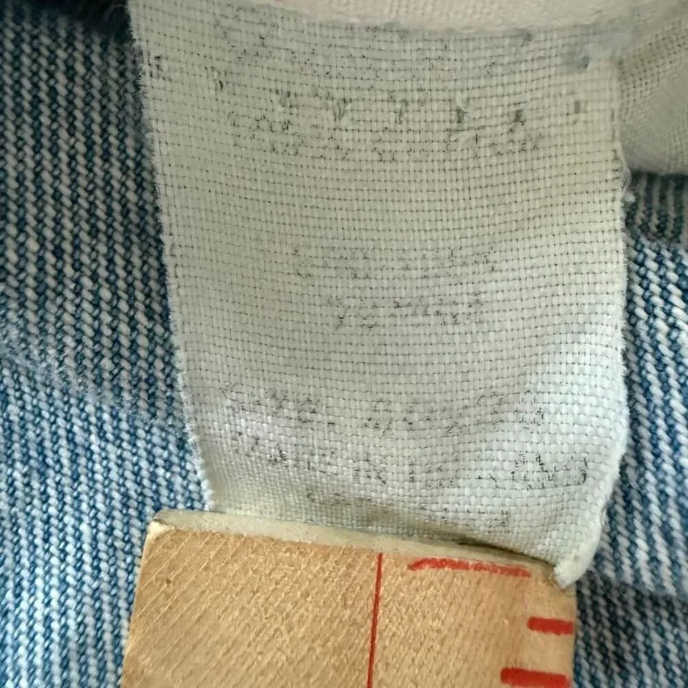 Vintage OshKosh blue denim overalls 42”